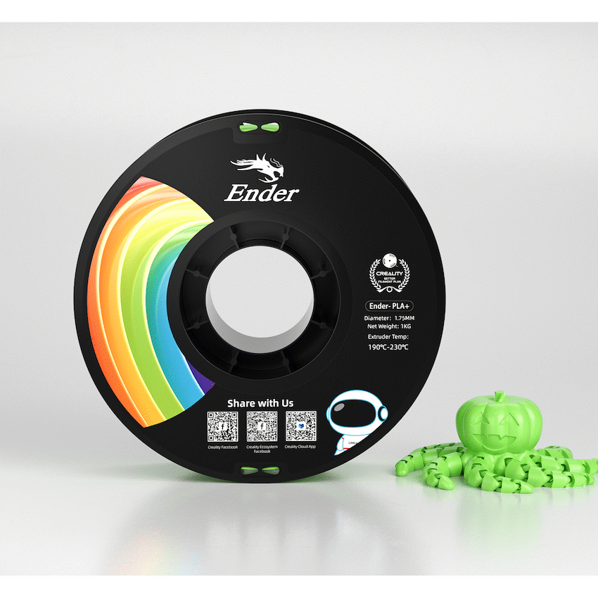 Creality Devices Ender PLA+ Filament Apple Green 1Kg
