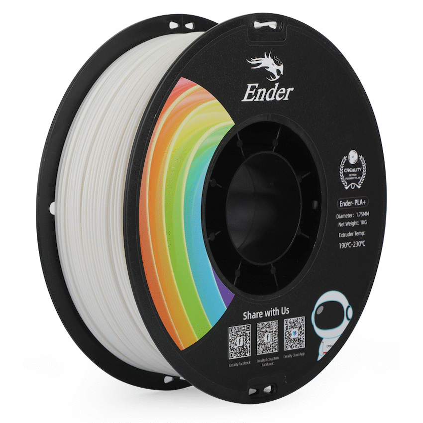 Creality Devices Ender PLA+ Filament - White - 1kg