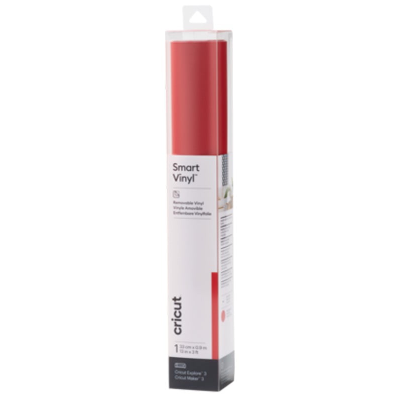 Cricut 2008646 - Cricut Smart Vinyl Removable 33x91Cm 1 Sheet (Red)