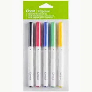 Cricut 2012167 - Cricut Explore/Maker Fine Point Pen Set 5-pack (Classics) 0.4mm; Add colorful messages or drawings to your projects wi
