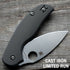 AWT Spyderco Sage 5 Lightweight or G10 Scales – Aggressive Agent Series - Contoured - Anodized Cast Iron