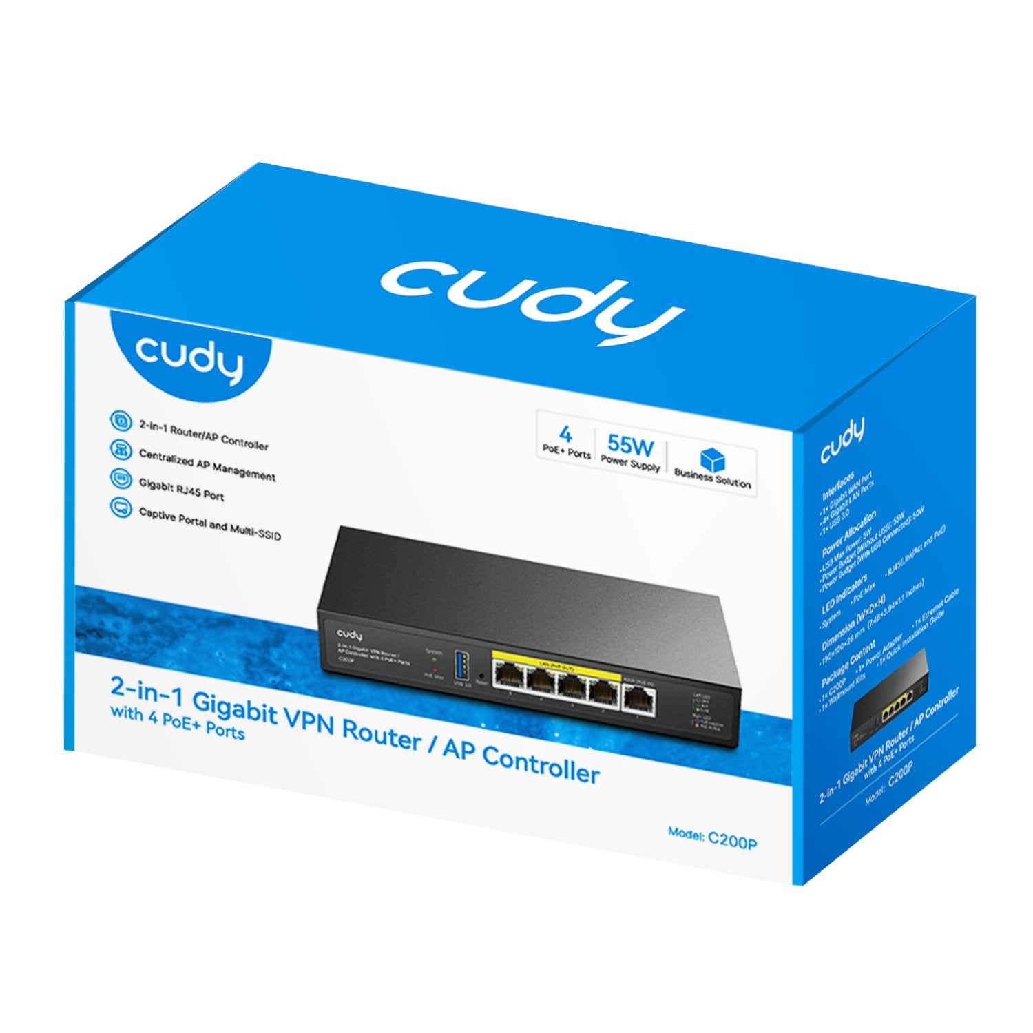 Cudy Cudy C200P 2-IN-1 SMB Router / AP Controller