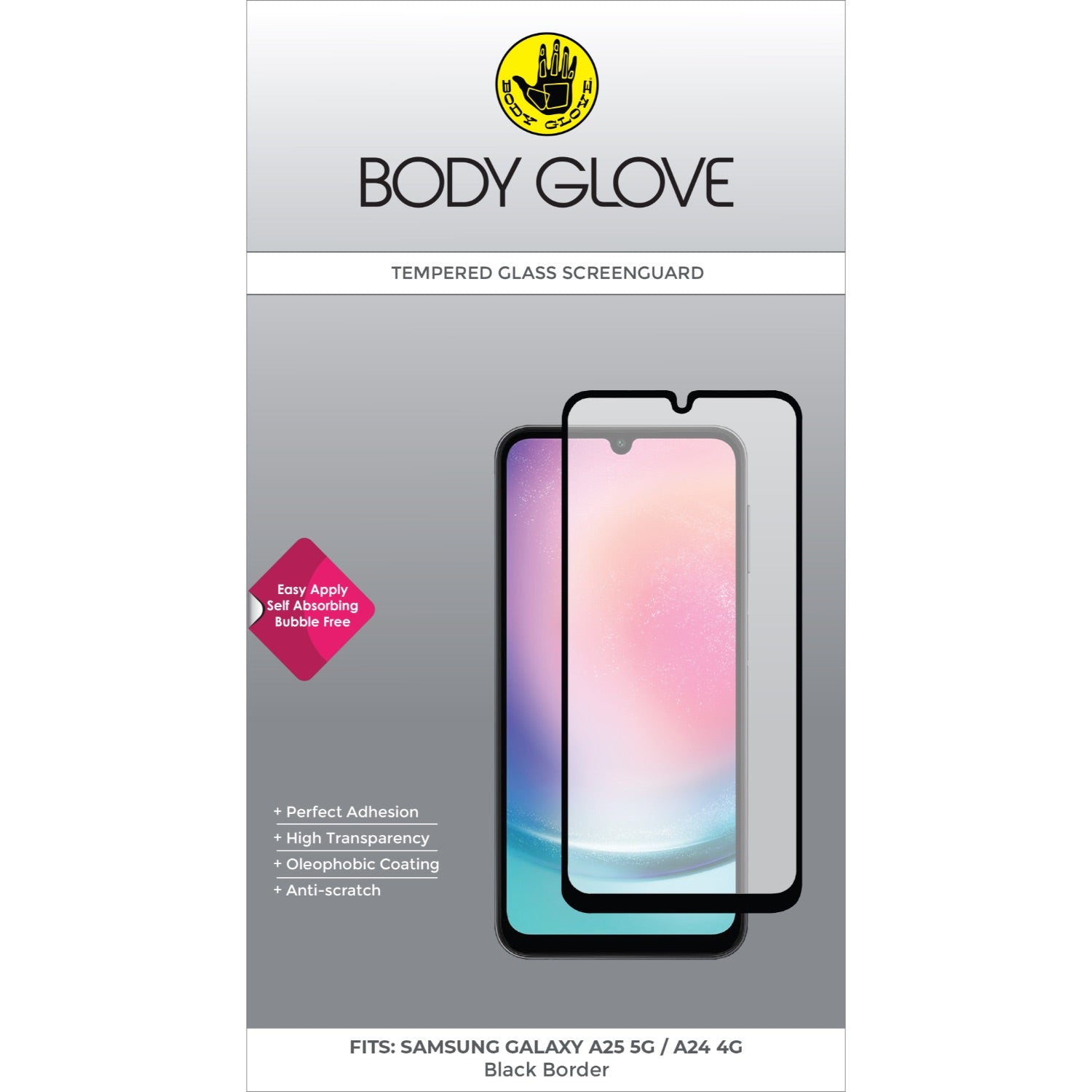 Body Glove Tempered Glass Screen Protector - Samsung Galaxy A24 4G