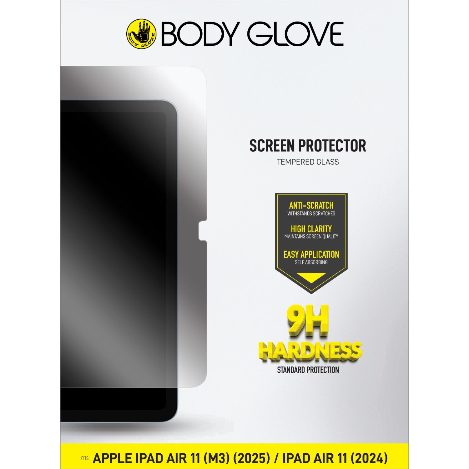Body Glove Tempered Glass Screen Protector - Apple iPad Air 11 (2024-2026) - Clear