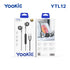 Yookie YTL-12 Wired Earphones Type-C - Black/Metal