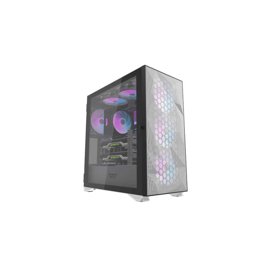 Dark Flash darklFlash E-ATX Computer Case  DLX21 Mesh - White