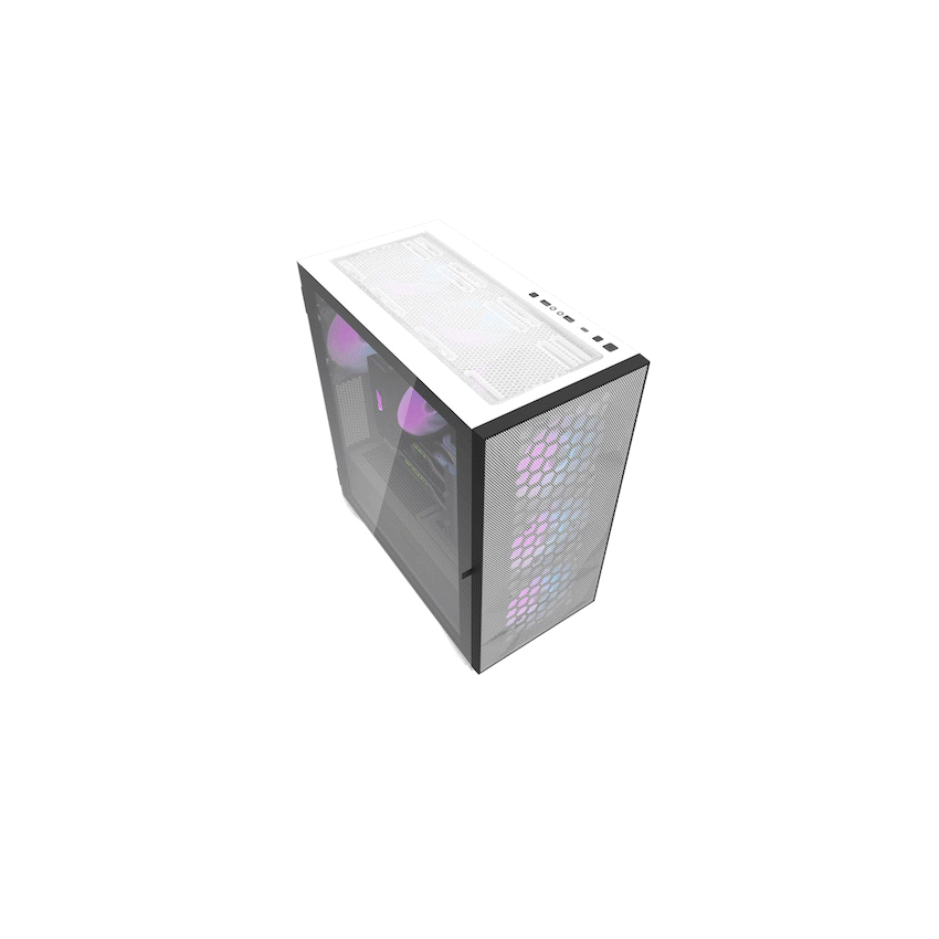 Dark Flash darklFlash E-ATX Computer Case  DLX21 Mesh - White
