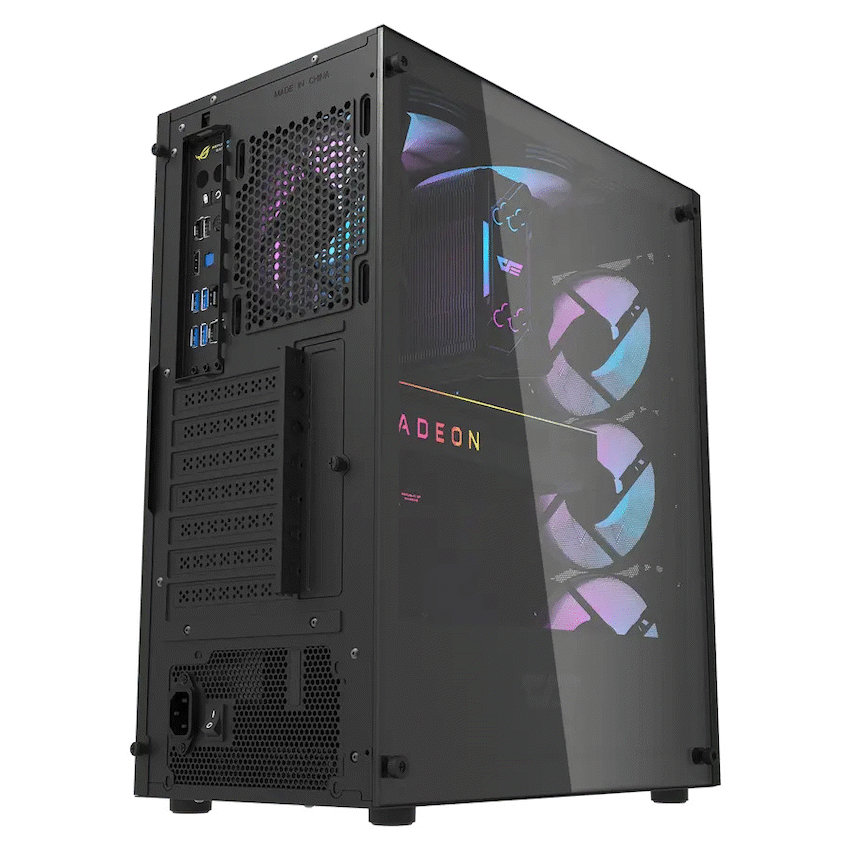 Dark Flash Devices darkFlash Computer Case DK352 Plus - Black (with 4 ARGB Fans)