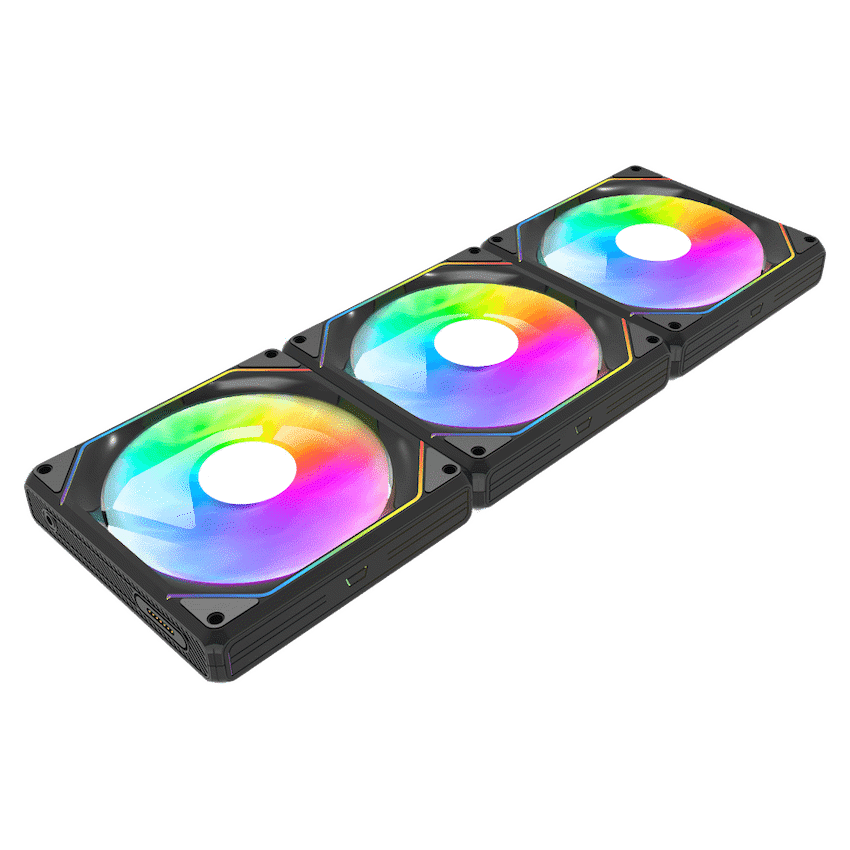 Dark Flash Devices Darkflash G24 ARGB Cooling Fan - Black - 3-in-1