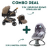 3 in 1 Belecoo 530WC Stroller Set + 3 in 1 Mastela Swing