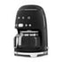 Smeg Black Retro Filter Drip Coffee Machine - DCF02BLMEU