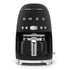 Smeg Black Retro Filter Drip Coffee Machine - DCF02BLMEU