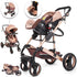 3 in 1 Belecoo OG Q3 Model Stroller & Car Seat Set with Nappy Bag