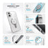 Speck Gemshell Grip MagSafe Case - Apple iPhone 16 Plus - Clear & Chrome