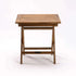 50cm SQUARE TEAK FOLDING SIDE TABLE