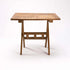90cm SQUARE TEAK TABLE SLAT LEGS