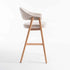 ALORA WOODEN BARSTOOL - OATMEAL