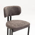ARK FABRIC DINING CHAIR-BLACK LEG