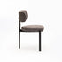 ARK FABRIC DINING CHAIR-BLACK LEG