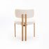 ARK FABRIC DINING CHAIR-NATURAL LEG