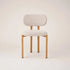 CALLIE  FABRIC DINING CHAIR - CREAM