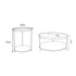 DAISY SIDE TABLE & COFFEE TABLE COMBO - Walnut