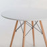 ELIA ROUND WOODEN LEG TABLE