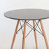 ELIA ROUND WOODEN LEG TABLE