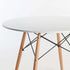 ELIA ROUND WOODEN LEG TABLE