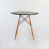 ELIA ROUND WOODEN LEG TABLE