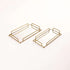 FAB RECTANGLE SET OF 2 MIRROR TRAYS