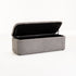 FERN TEXTURED FABRIC STORAGE OTTOMAN