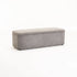FERN TEXTURED FABRIC STORAGE OTTOMAN