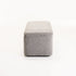 FERN TEXTURED FABRIC STORAGE OTTOMAN