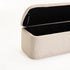 FERN TEXTURED FABRIC STORAGE OTTOMAN