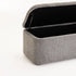 FERN TEXTURED FABRIC STORAGE OTTOMAN