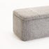 FERN TEXTURED FABRIC STORAGE OTTOMAN