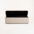 FERN TEXTURED FABRIC STORAGE OTTOMAN