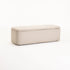 FERN TEXTURED FABRIC STORAGE OTTOMAN