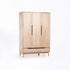 FIN DELUXE 3 DOOR 2 DRAWER ROBE
