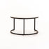 GIO SET OF 2 STONE TOP COFFEE TABLE - BLACK LEG