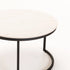 GIO SET OF 2 STONE TOP COFFEE TABLE - BLACK LEG