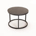 GIO SET OF 2 STONE TOP COFFEE TABLE - BLACK LEG