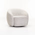 INDIGO FABRIC SWIVEL CHAIR - LIGHT GREY