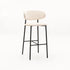 ISLA FABRIC BARSTOOL BLACK LEG
