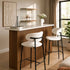 ISLA FABRIC BARSTOOL BLACK LEG