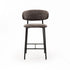 ISLA FABRIC KITCHEN STOOL-BLACK LEG