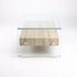 IVY 120x60cm 12MM TEMPERED GLASS COFFEE TABLE WITH DRAWER