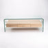 IVY 120x60cm 12MM TEMPERED GLASS COFFEE TABLE WITH DRAWER