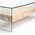 IVY 120x60cm 12MM TEMPERED GLASS COFFEE TABLE WITH DRAWER